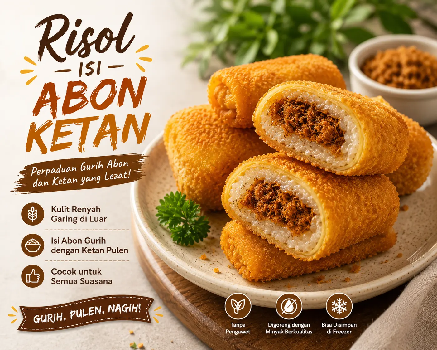 Risol Abon Ketan